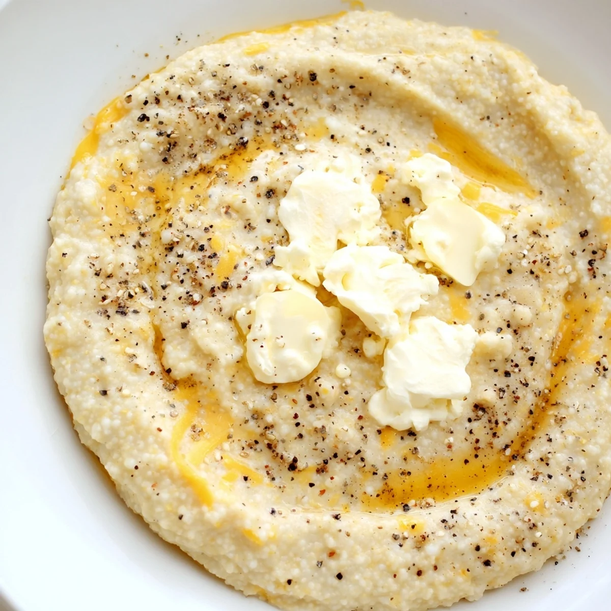 Creamy Brunch Cheese Grits served warm in a rustic bowl, topped with extra sharp cheddar and fresh chives.