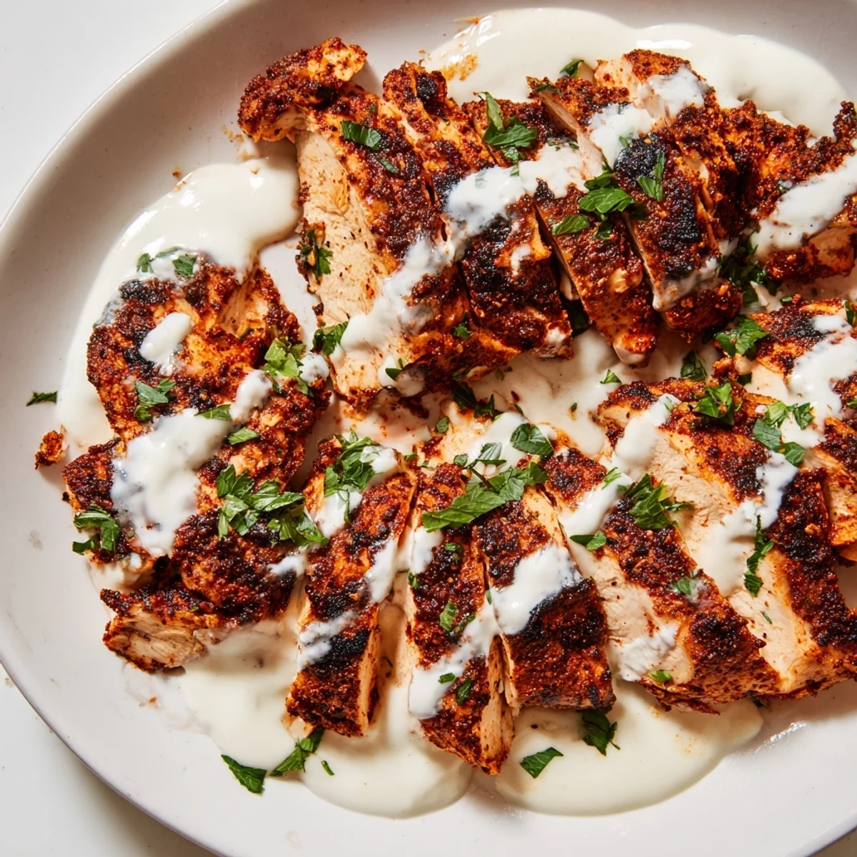 Spiced chicken shawarma wraps piled high with crisp lettuce and tangy garlic toum