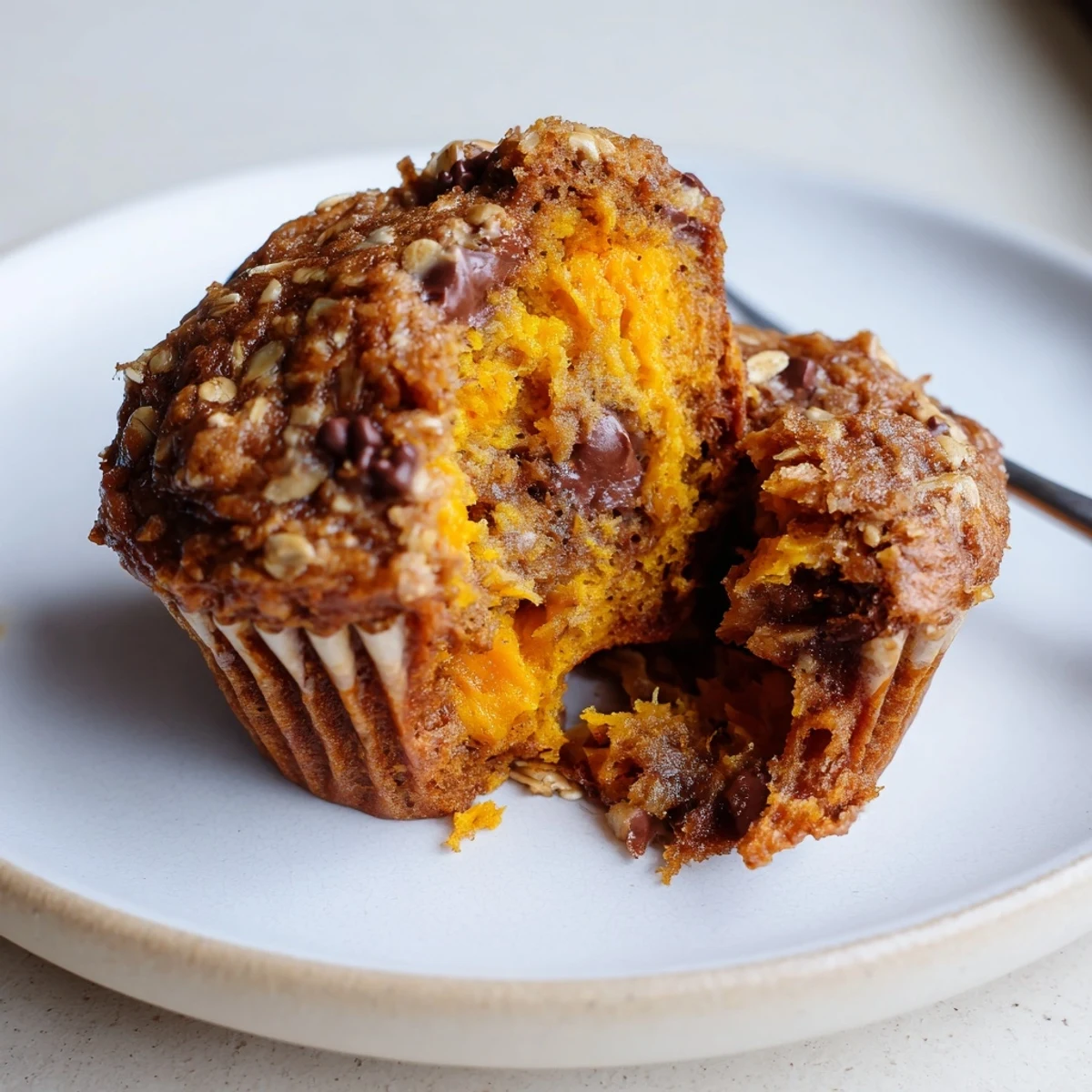 Warm Butternut Squash Banana Muffins with golden tops and cinnamon aroma