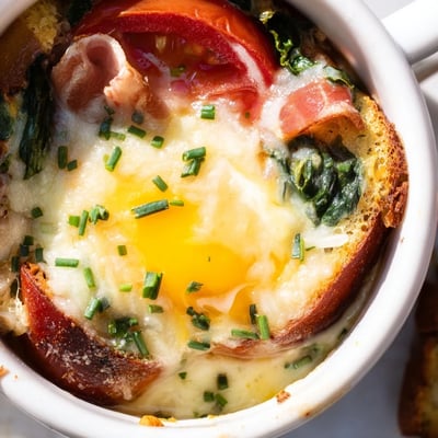 Baked Eggs Napoleon
