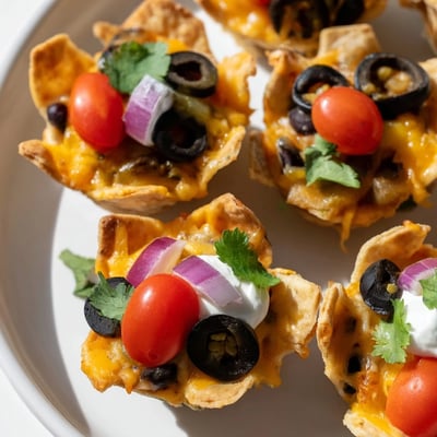 Cheesy Nacho Cups Game Day