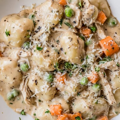 One Pot Gnocchi Chicken Pot Pie