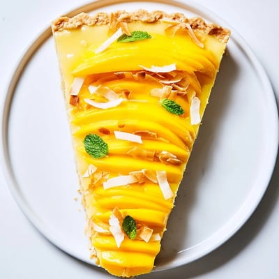 Luscious Tropical Mango Curd Tart