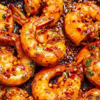 Garlic Paprika Shrimp Skillet